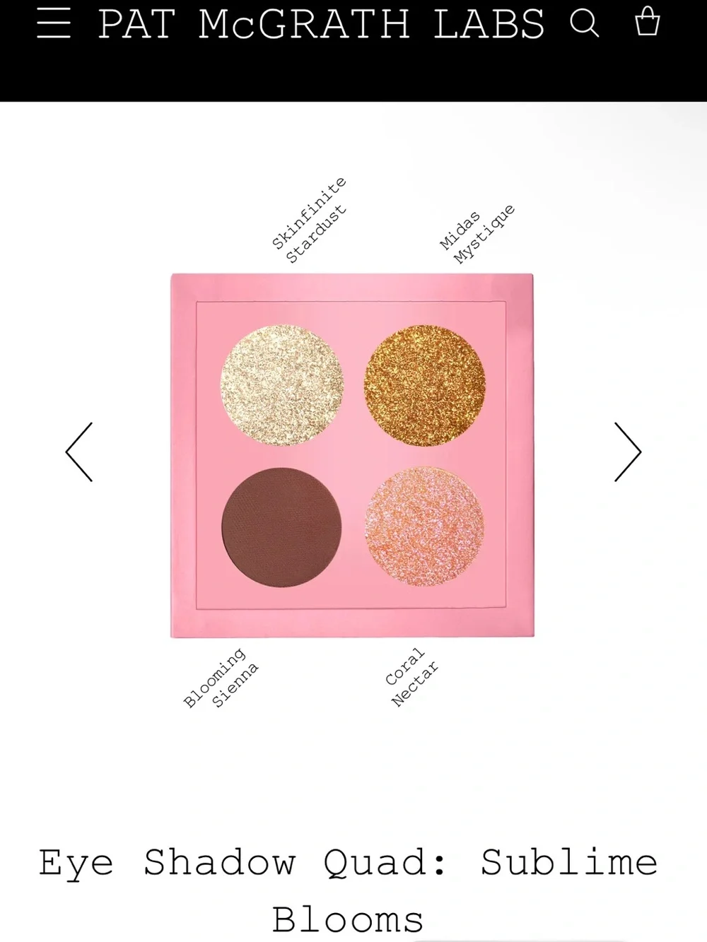 Pat McGrath Eyeshadow Quad- Nirvana Nectar